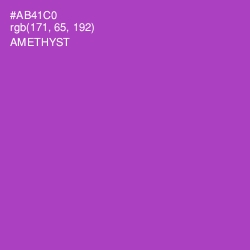 #AB41C0 - Amethyst Color Image