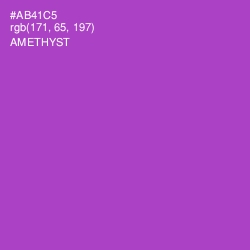#AB41C5 - Amethyst Color Image