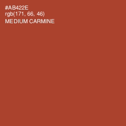 #AB422E - Medium Carmine Color Image