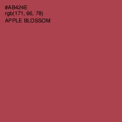 #AB424E - Apple Blossom Color Image