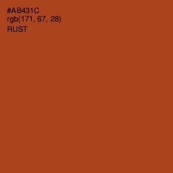 #AB431C - Rust Color Image