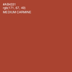 #AB4331 - Medium Carmine Color Image