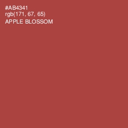 #AB4341 - Apple Blossom Color Image