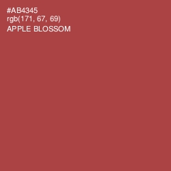 #AB4345 - Apple Blossom Color Image