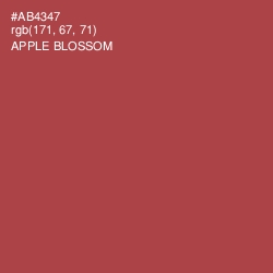 #AB4347 - Apple Blossom Color Image