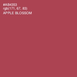 #AB4353 - Apple Blossom Color Image
