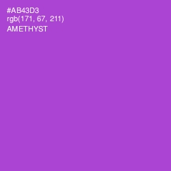 #AB43D3 - Amethyst Color Image