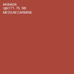 #AB463A - Medium Carmine Color Image