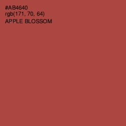 #AB4640 - Apple Blossom Color Image