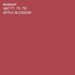 #AB464F - Apple Blossom Color Image