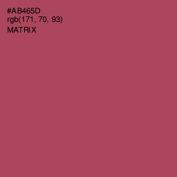 #AB465D - Matrix Color Image