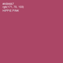 #AB4667 - Hippie Pink Color Image
