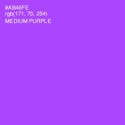 #AB46FE - Medium Purple Color Image