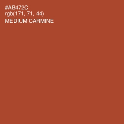 #AB472C - Medium Carmine Color Image