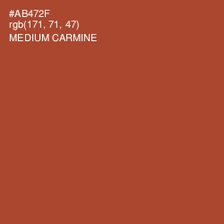 #AB472F - Medium Carmine Color Image