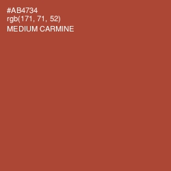 #AB4734 - Medium Carmine Color Image