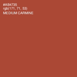 #AB4735 - Medium Carmine Color Image