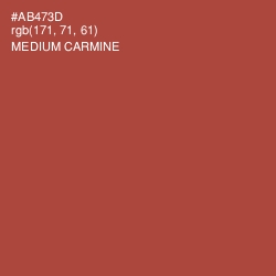 #AB473D - Medium Carmine Color Image