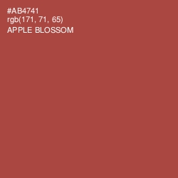 #AB4741 - Apple Blossom Color Image