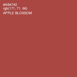 #AB4742 - Apple Blossom Color Image