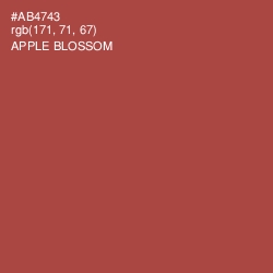 #AB4743 - Apple Blossom Color Image