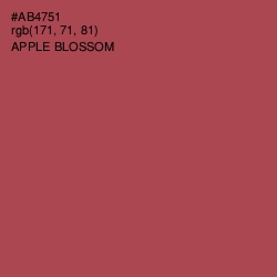 #AB4751 - Apple Blossom Color Image