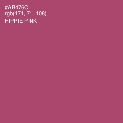 #AB476C - Hippie Pink Color Image