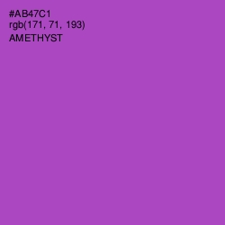 #AB47C1 - Amethyst Color Image