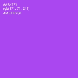 #AB47F1 - Amethyst Color Image