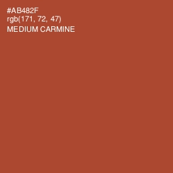 #AB482F - Medium Carmine Color Image