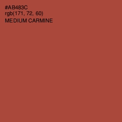 #AB483C - Medium Carmine Color Image