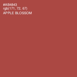 #AB4843 - Apple Blossom Color Image