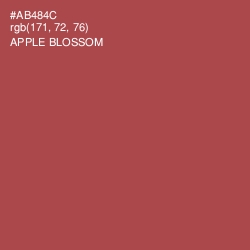 #AB484C - Apple Blossom Color Image