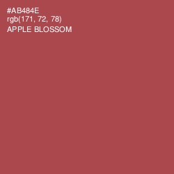 #AB484E - Apple Blossom Color Image