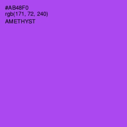 #AB48F0 - Amethyst Color Image