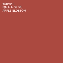 #AB4941 - Apple Blossom Color Image