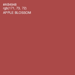 #AB4948 - Apple Blossom Color Image