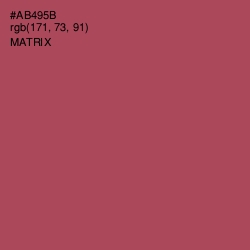 #AB495B - Matrix Color Image