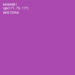 #AB49B1 - Wisteria Color Image