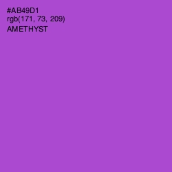 #AB49D1 - Amethyst Color Image