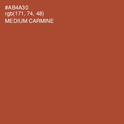 #AB4A30 - Medium Carmine Color Image