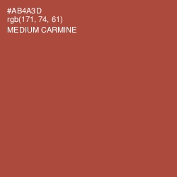 #AB4A3D - Medium Carmine Color Image