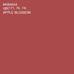 #AB4A4A - Apple Blossom Color Image