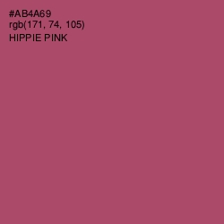 #AB4A69 - Hippie Pink Color Image