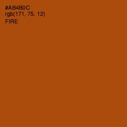 #AB4B0C - Fire Color Image