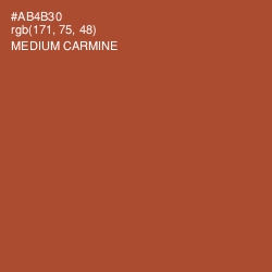 #AB4B30 - Medium Carmine Color Image