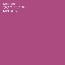 #AB4B80 - Tapestry Color Image