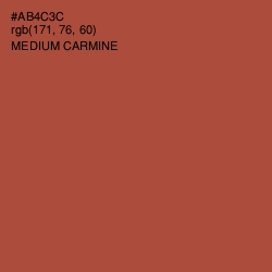 #AB4C3C - Medium Carmine Color Image