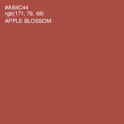#AB4C44 - Apple Blossom Color Image