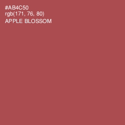 #AB4C50 - Apple Blossom Color Image